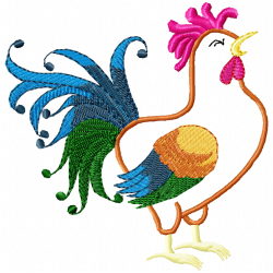 Chickens And Roosters Embroidery Design 11 Chickens And Roosters Embroidery Design 11